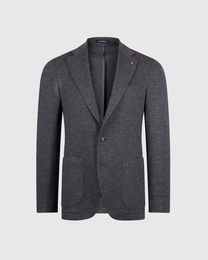 Prince Check Blazer Grå