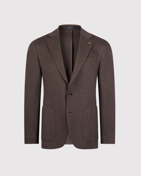 Jersey Diagonal Blazer Brun