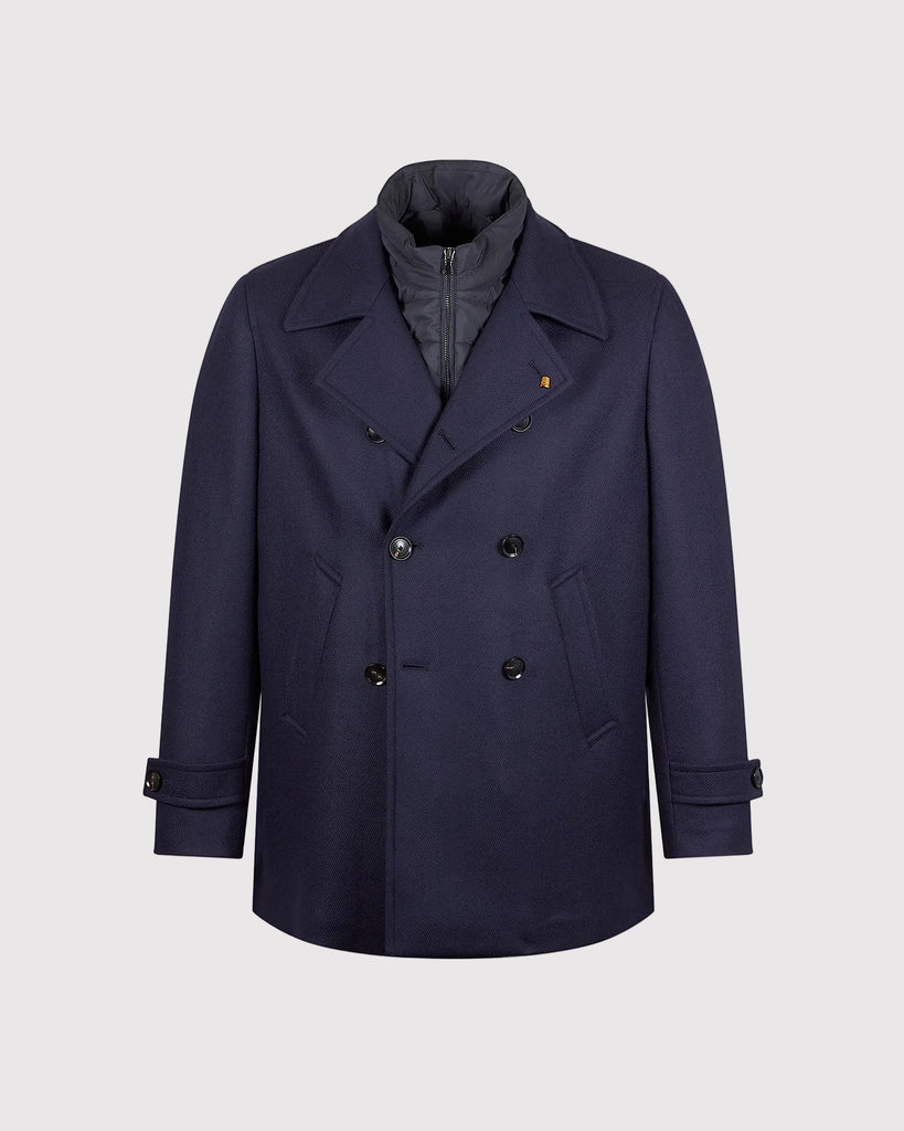 Peacoat Wool Blå