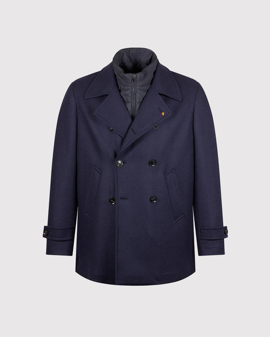 Peacoat Wool Blå