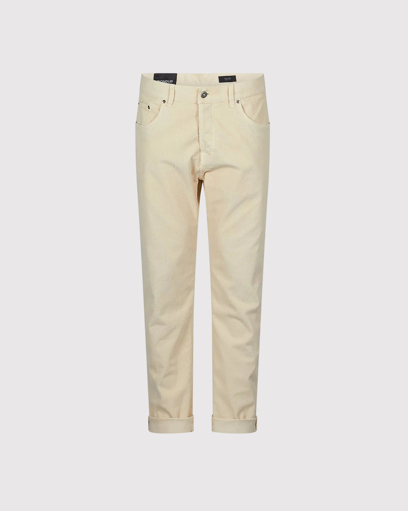 5-Pocket Icon Relax Fløjl Creme