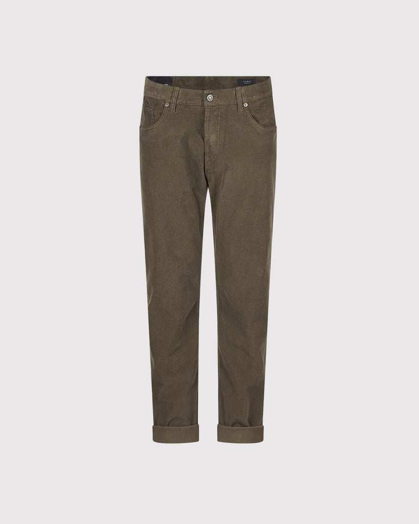 5-Pocket Icon Relax Fløjl Grøn