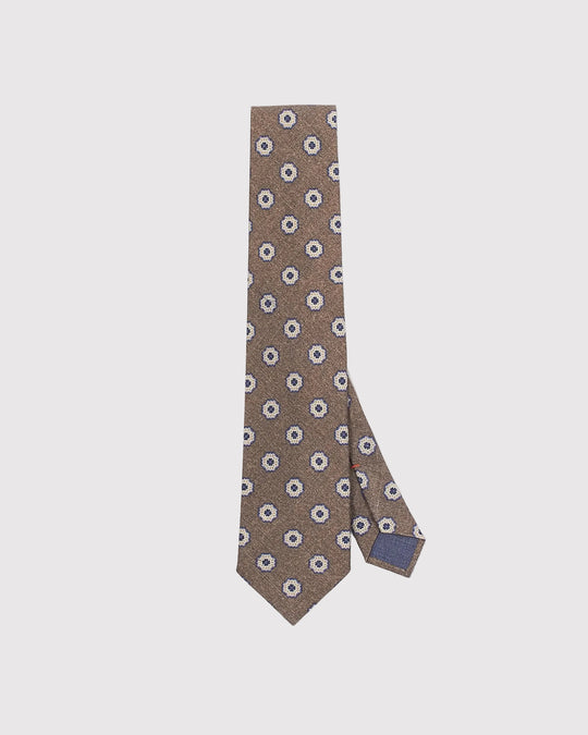 Tie Floral Brun