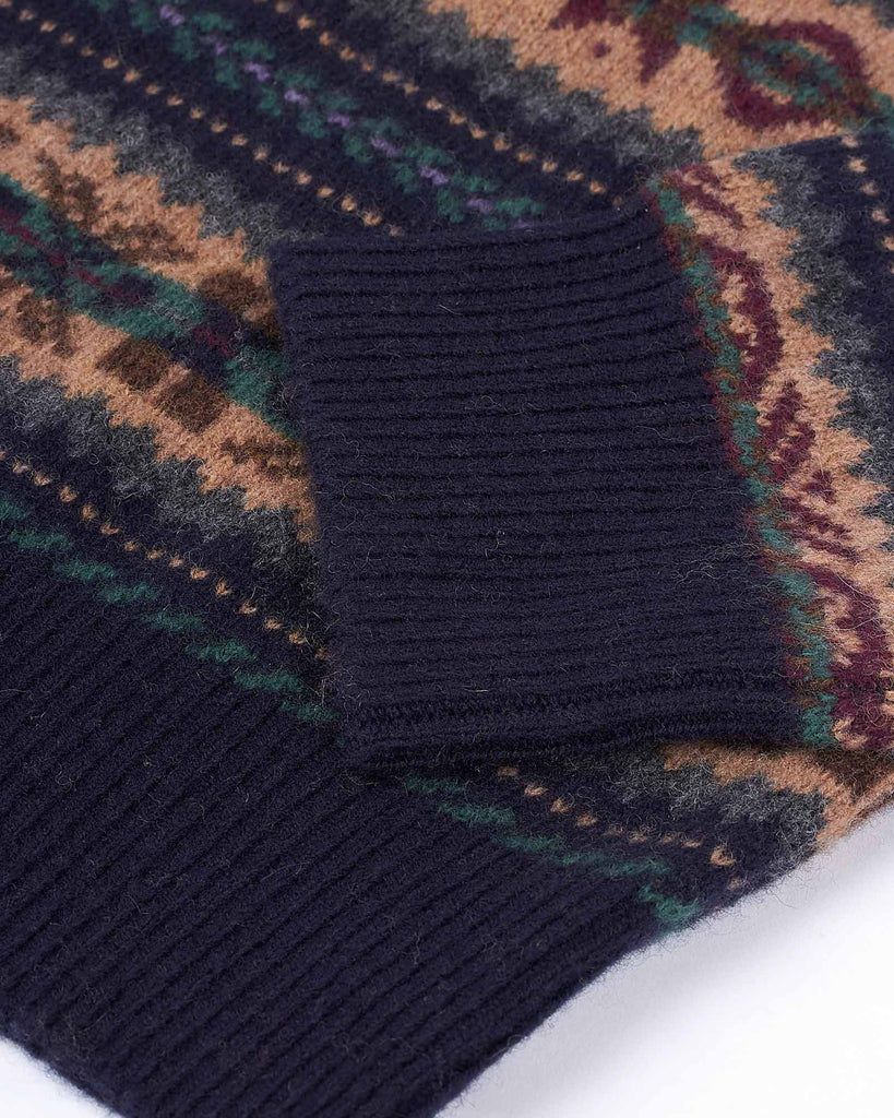 Fair Isle Strik Blå