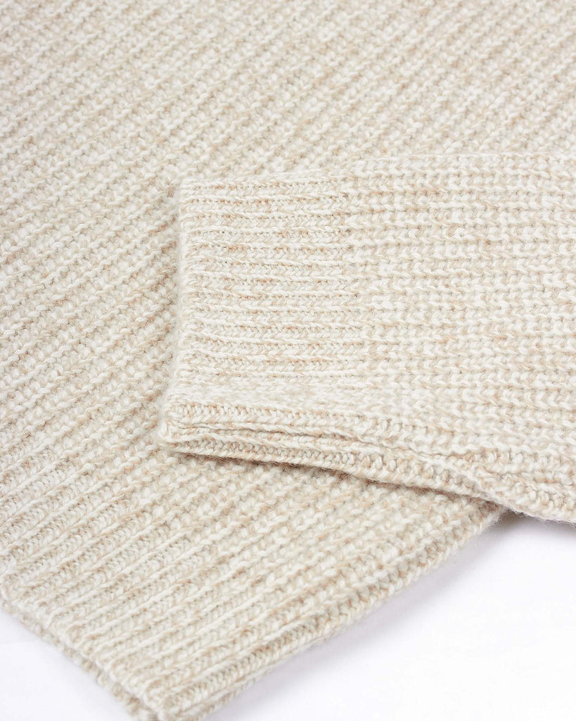 Half Zip Rib Strik Sand