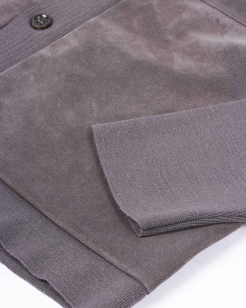 Suede Cardigan Grå