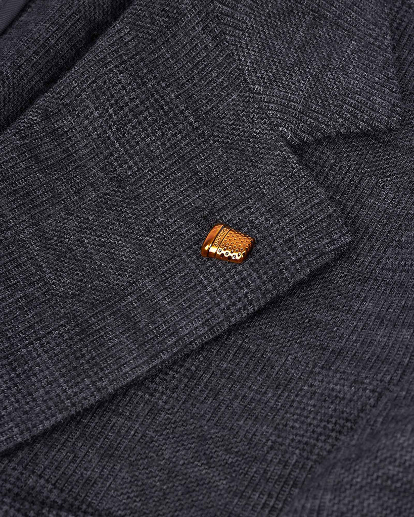 Prince Check Blazer Grå