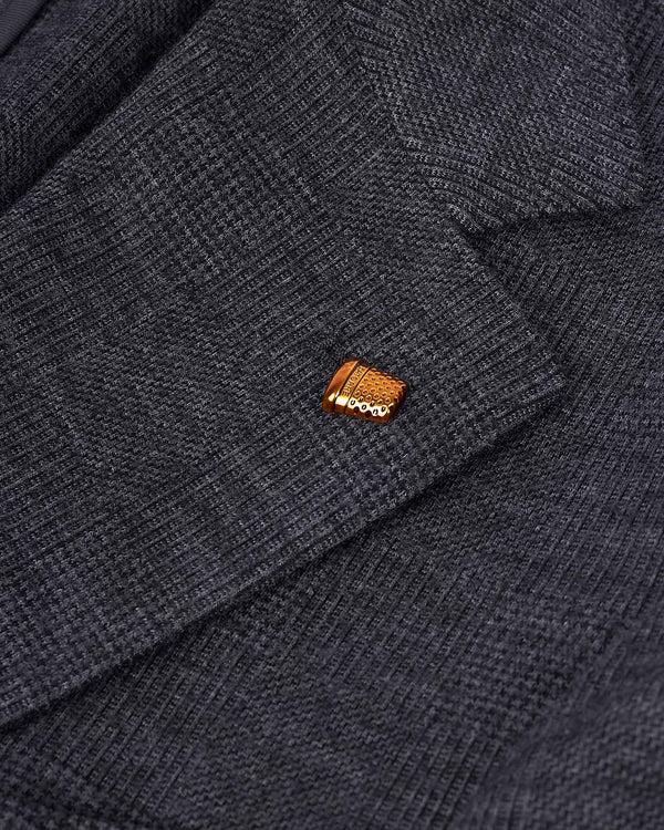 Prince Check Blazer Grå