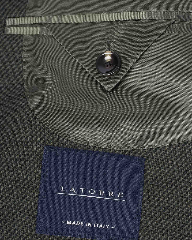 Jersey Diagonal Blazer Grøn