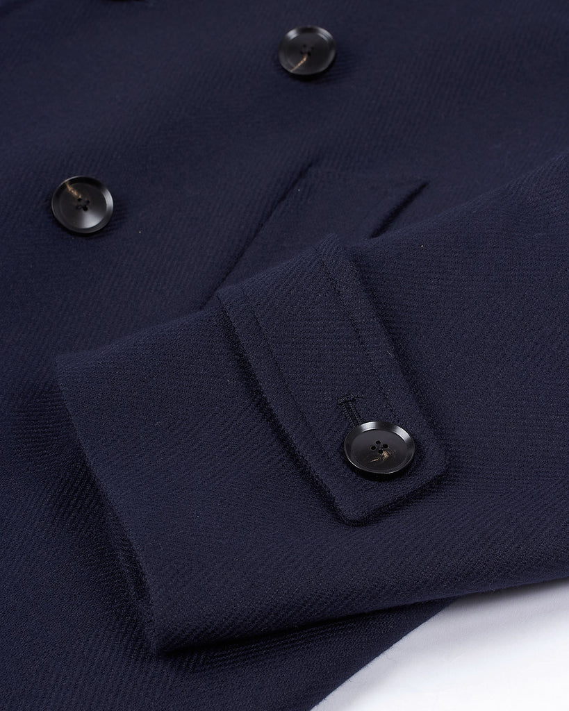 Peacoat Wool Blå