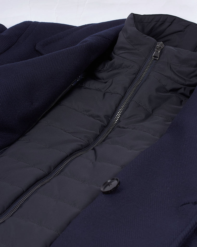 Peacoat Wool Blå