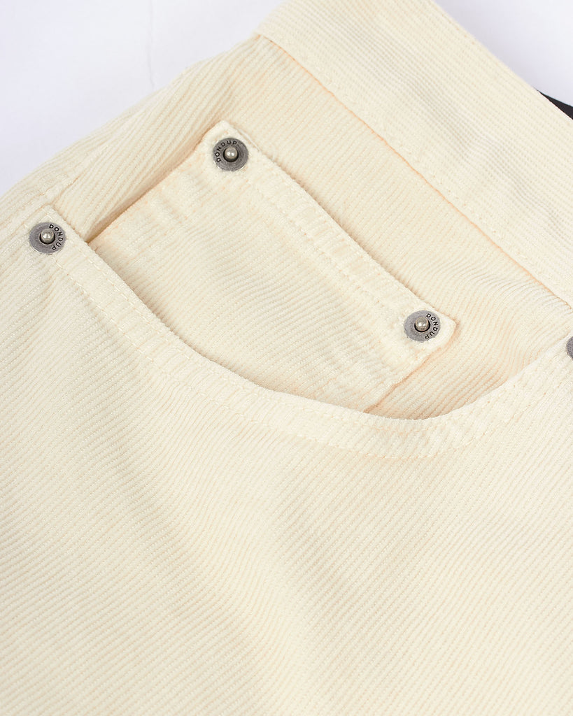 5-Pocket Icon Relax Fløjl Creme