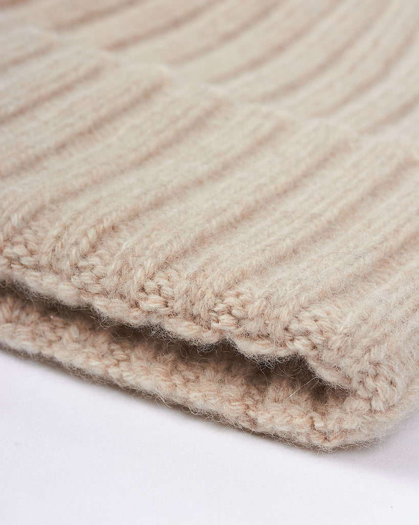 Cashmere Beanie Sand