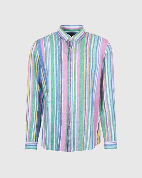 Hør Skjorte Custom Multi