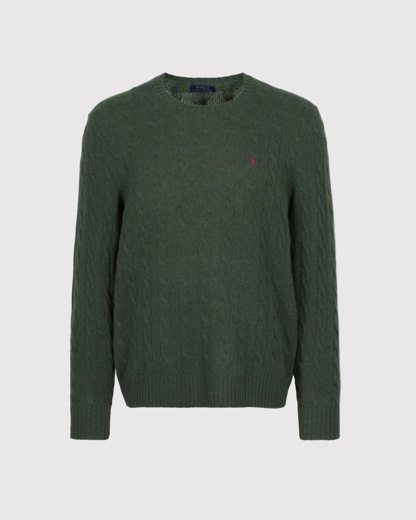 Wool Cash Cable Grøn