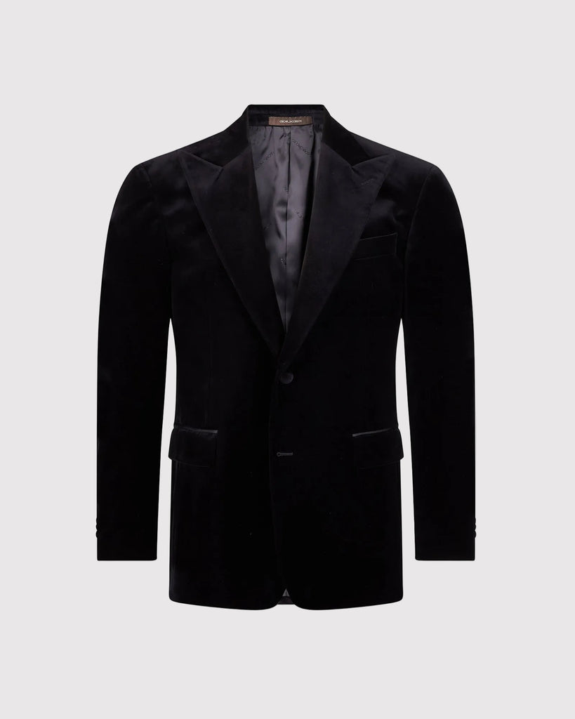 Rufus Velour Blazer Sort