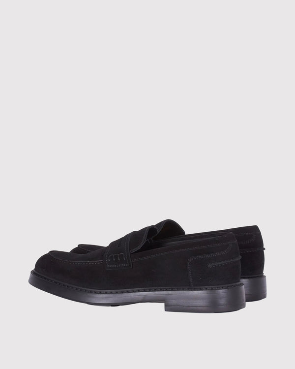 Suede Loafer Sort