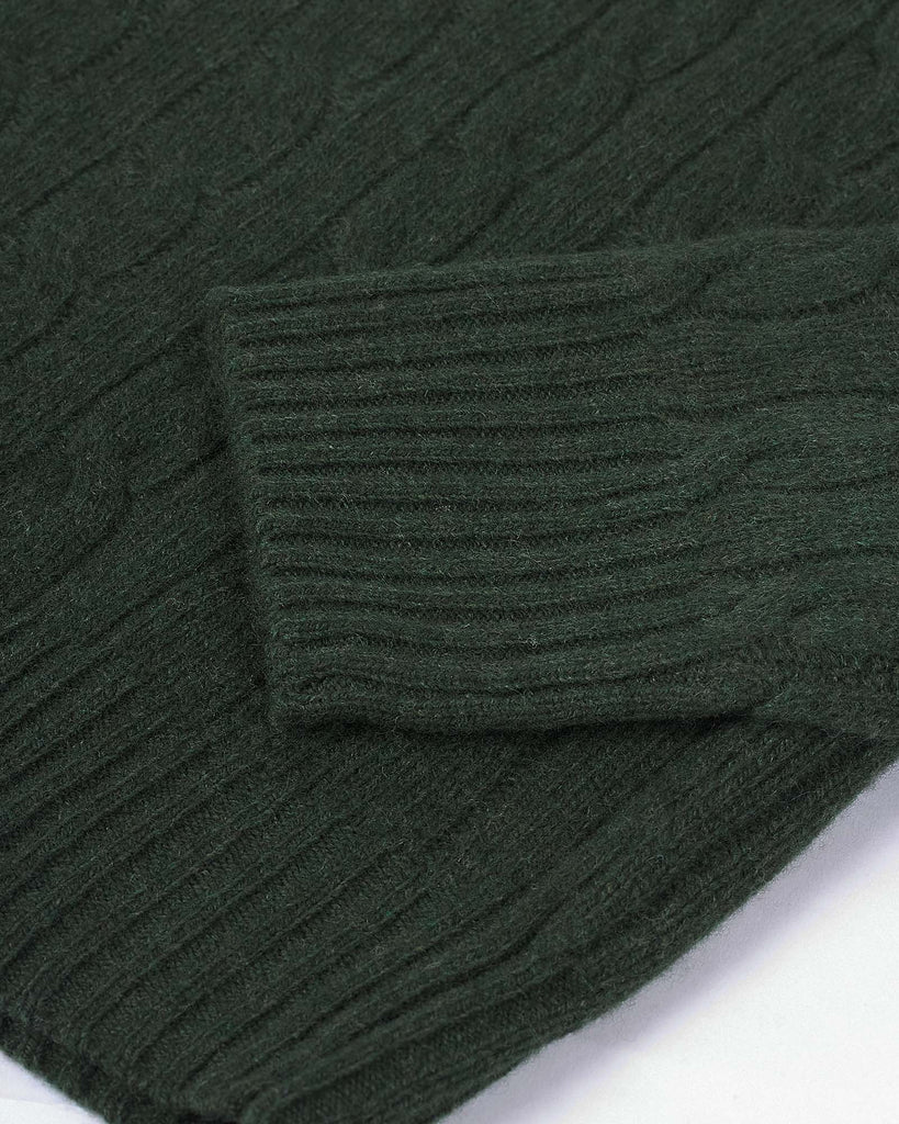 Wool Cash Cable Grøn