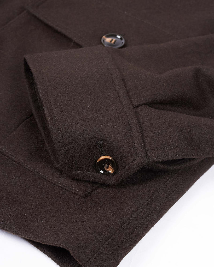 Safari Shirt Jacket Brun