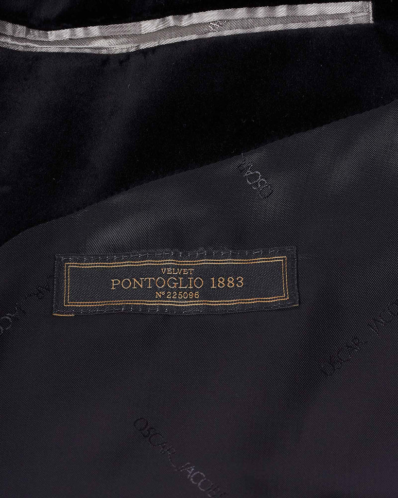 Rufus Velour Blazer Sort
