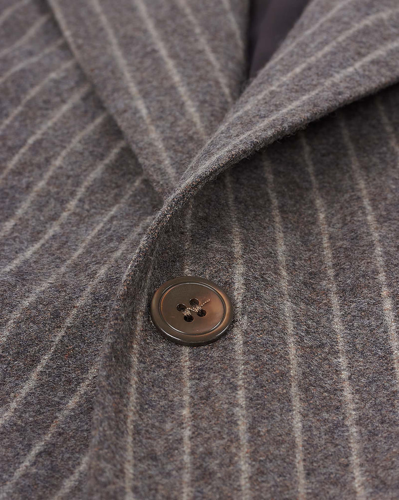 Rufus Blazer Strib Brun