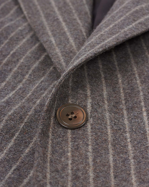 Rufus Blazer Strib Brun