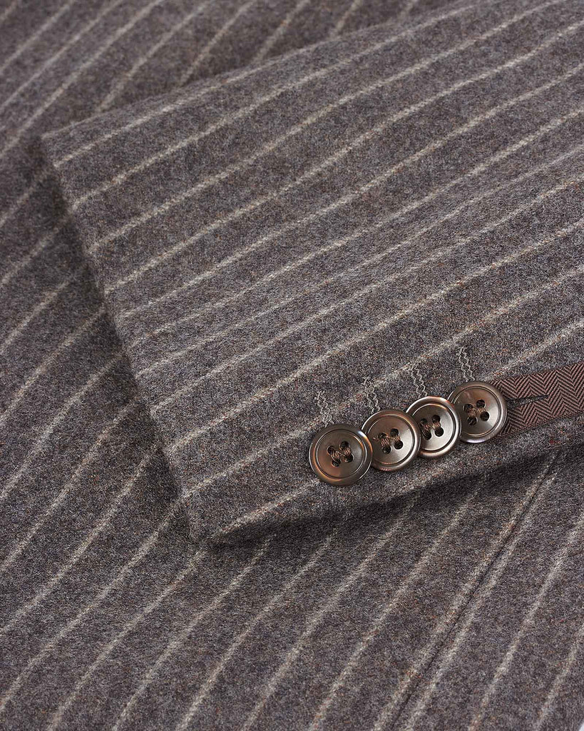 Rufus Blazer Strib Brun