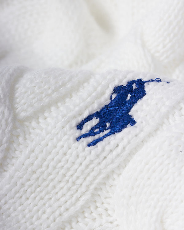 Cotton Cable Knit Hvid
