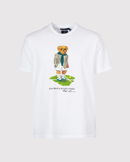 Wimbledon Bear Tee Hvid