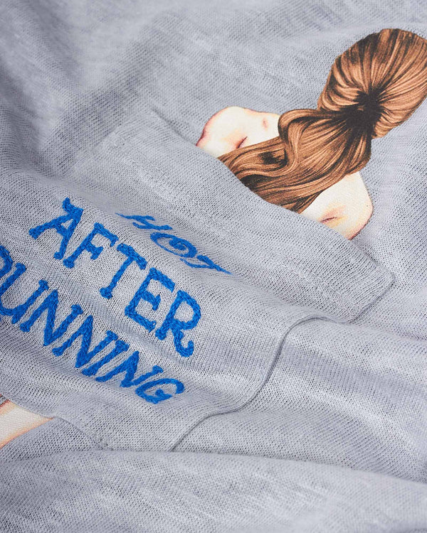Hot Running Linen T-Shirt Grå