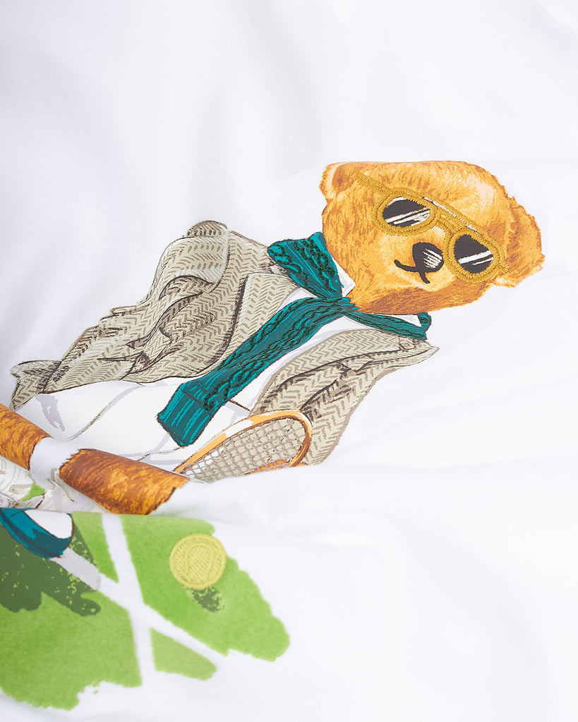Wimbledon Bear Tee Hvid