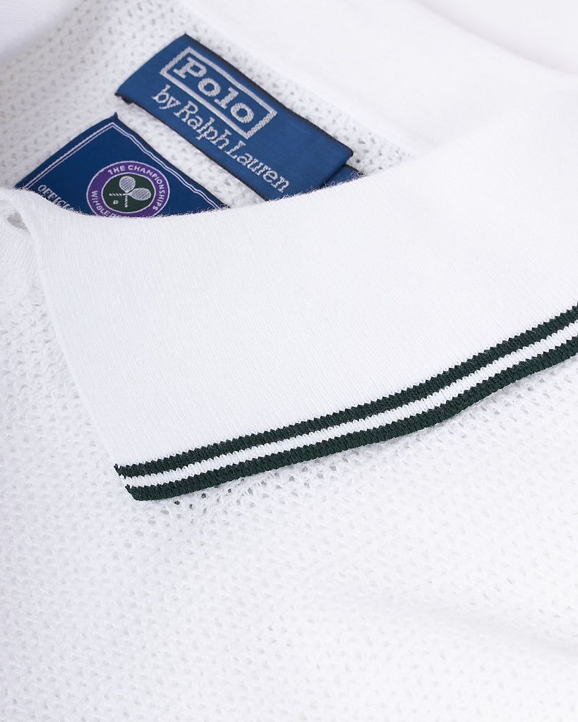 Wimbledon Knit Polo Hvid