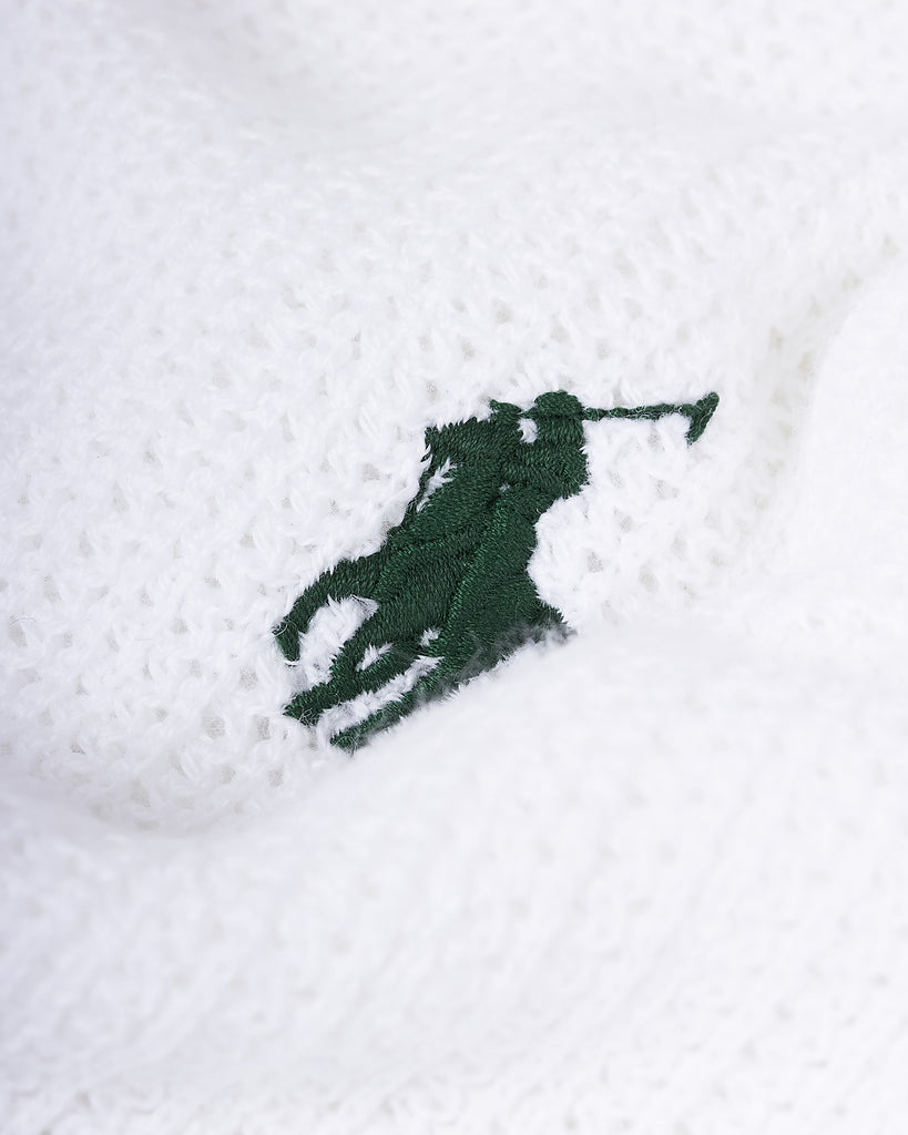 Wimbledon Knit Polo Hvid