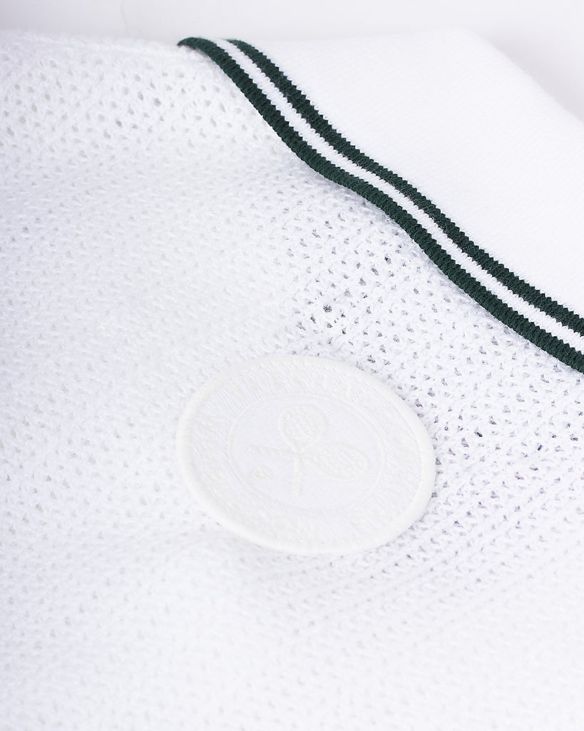 Wimbledon Knit Polo Hvid