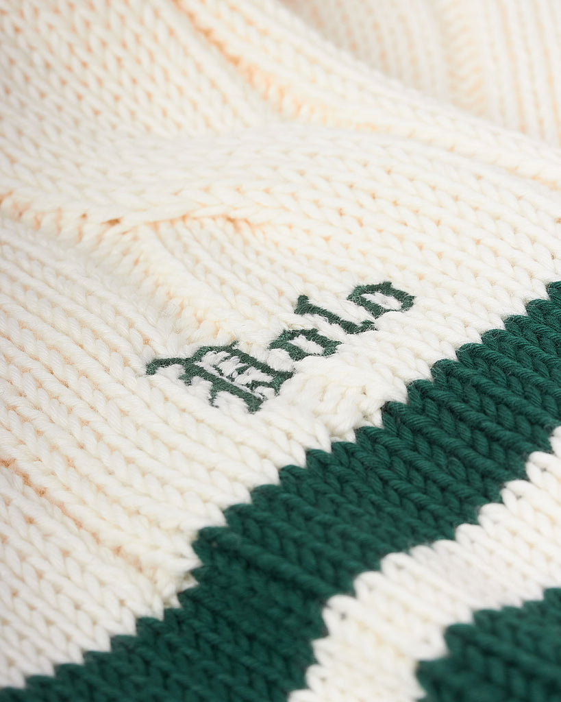 Cotton V-neck Strik Hvid