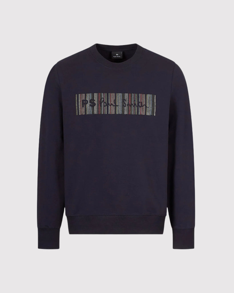 Stripe Sweat Blå