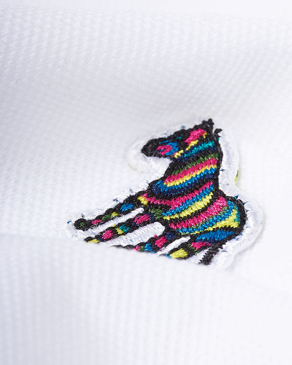 Zebra Polo Hvid