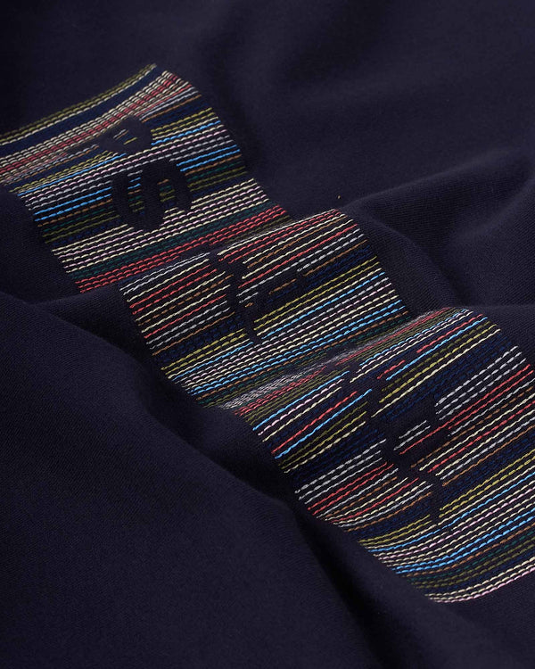 Stripe Sweat Blå