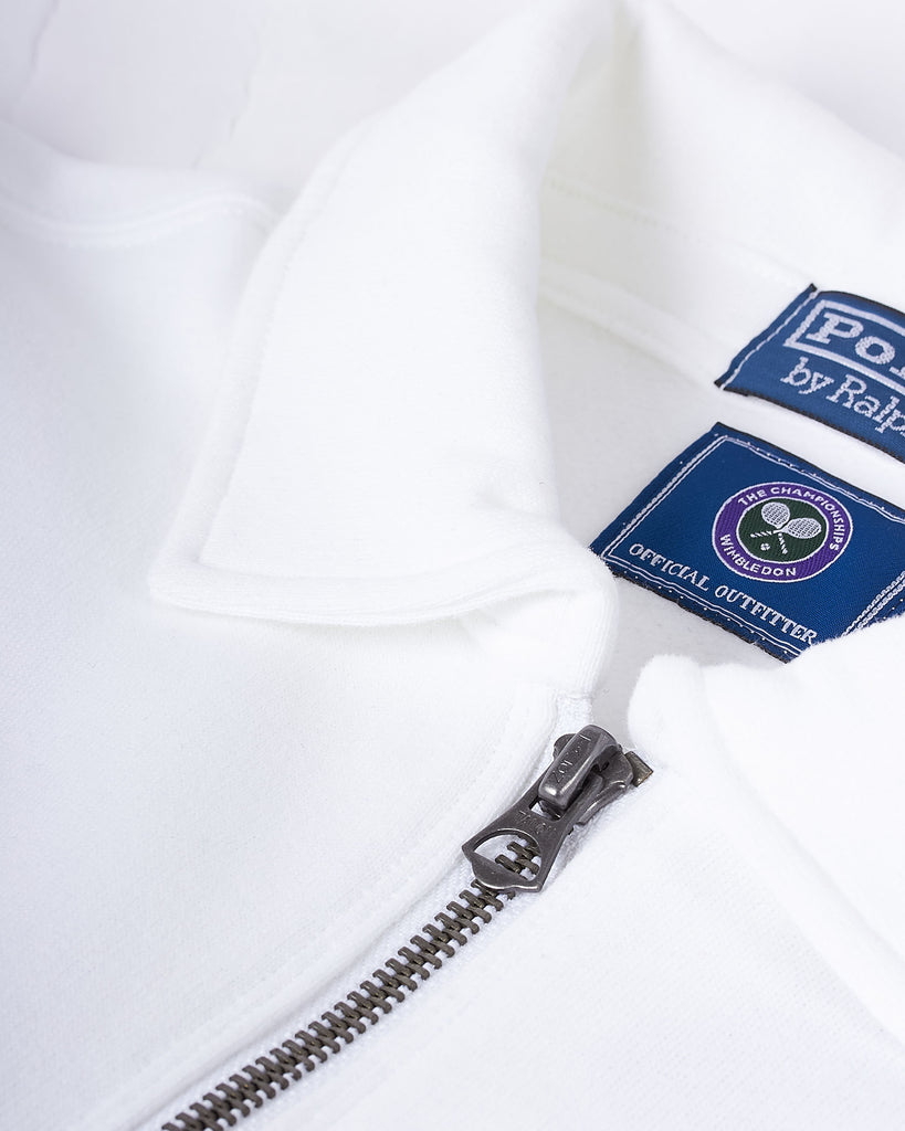 Wimbledon Zip Sweat Hvid