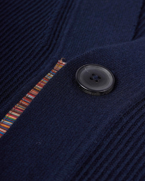 Cardigan Button Thru Blå