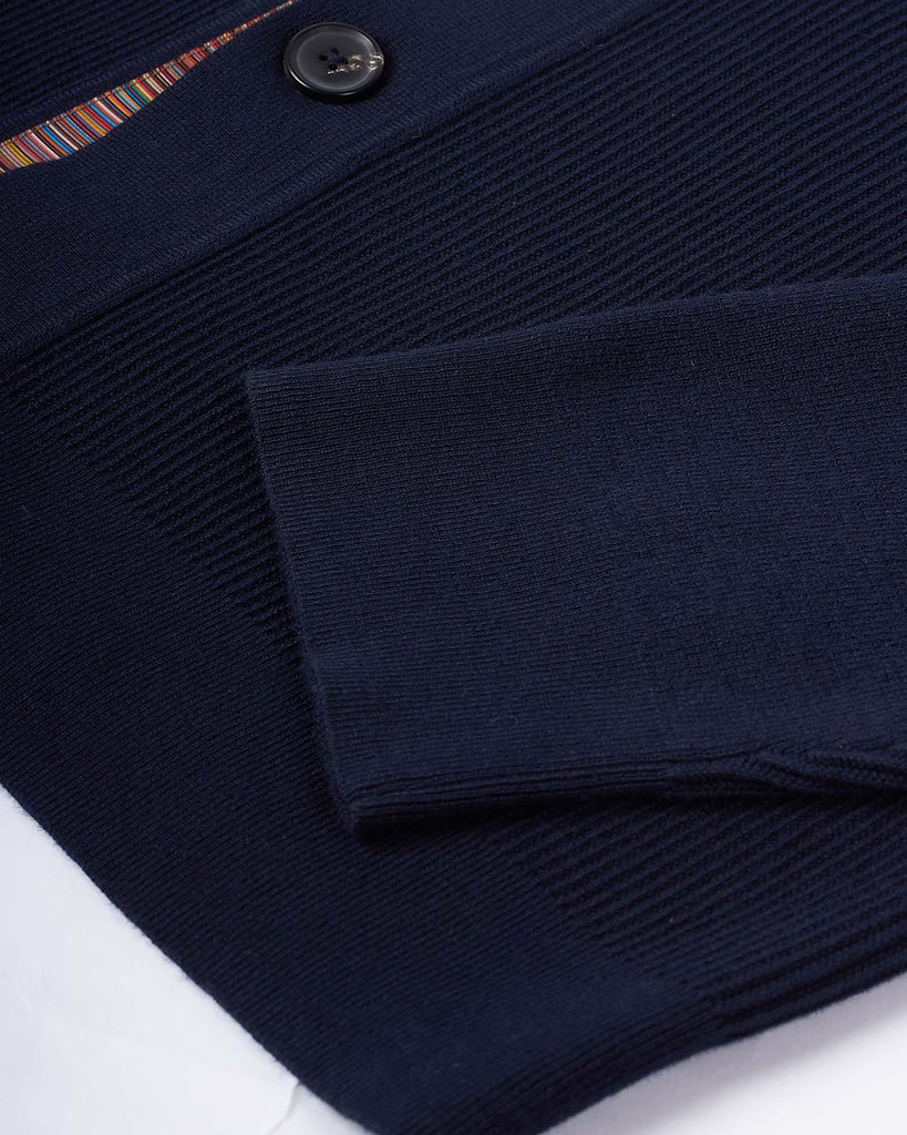Cardigan Button Thru Blå