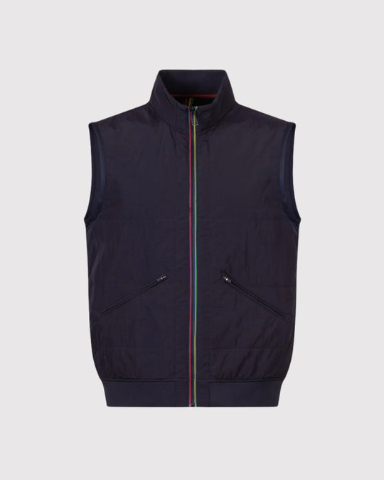 Mixed Media Gilet Blå