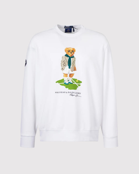 Wimbledon Bear Sweat Hvid