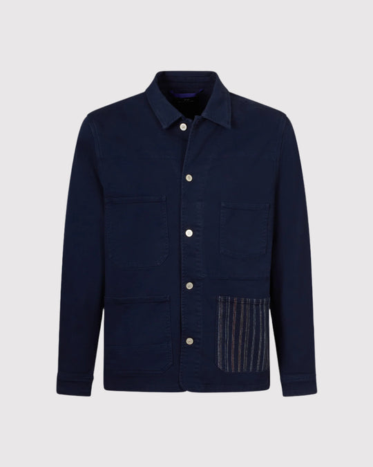Chore Overshirt Stripe Blå