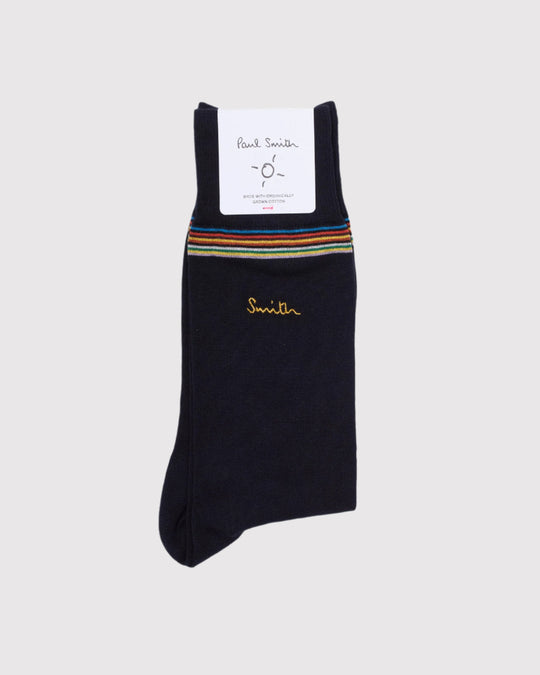 Sock Gold Logo Blå