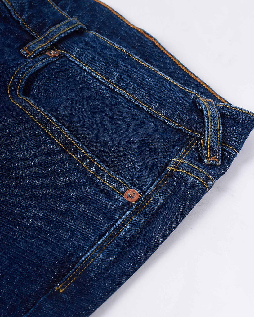 Relaxed Taper fit Jeans Blå