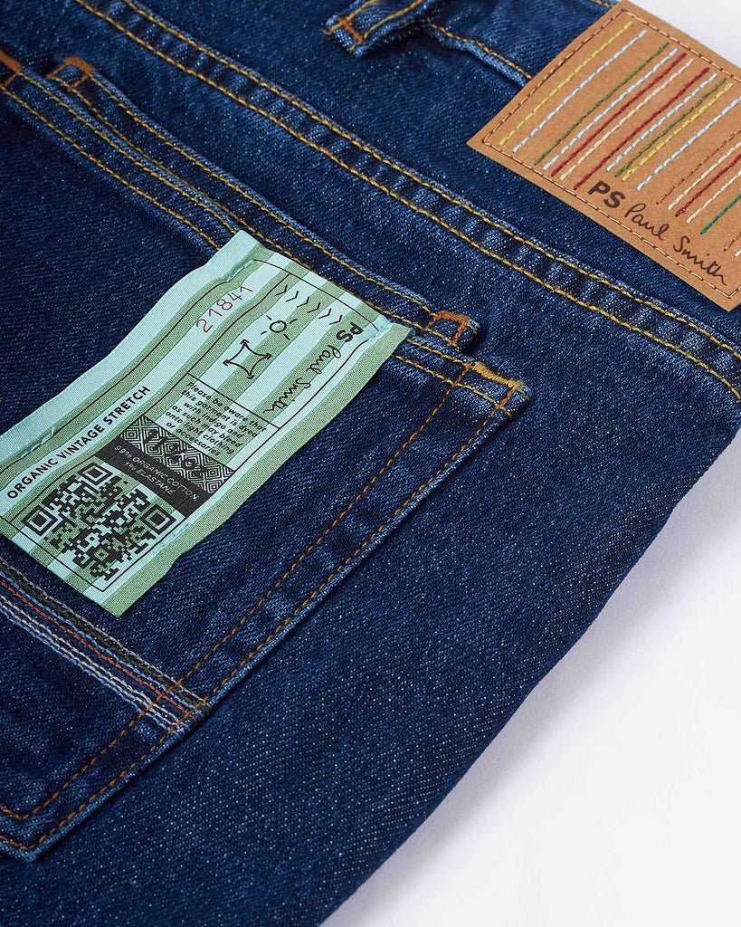 Relaxed Taper fit Jeans Blå