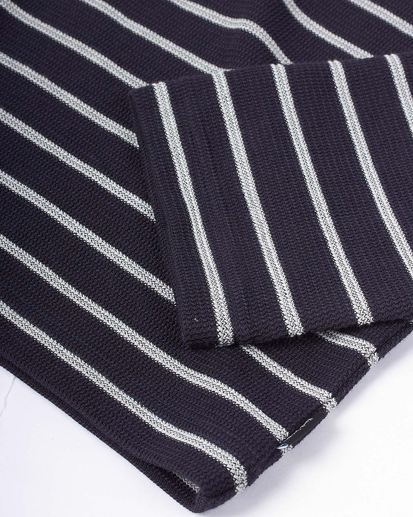 Stripe Half Zip Sweat Blå