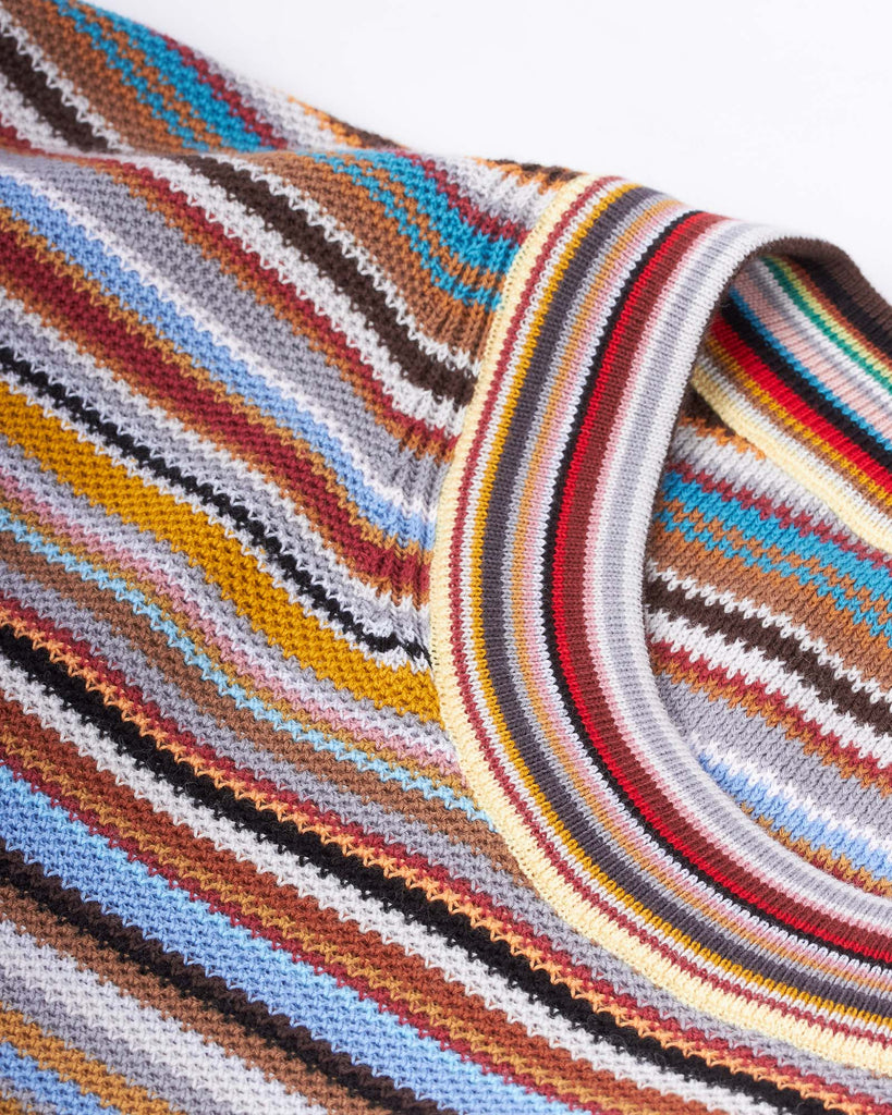 Sweater Crew Neck Stripe Multi