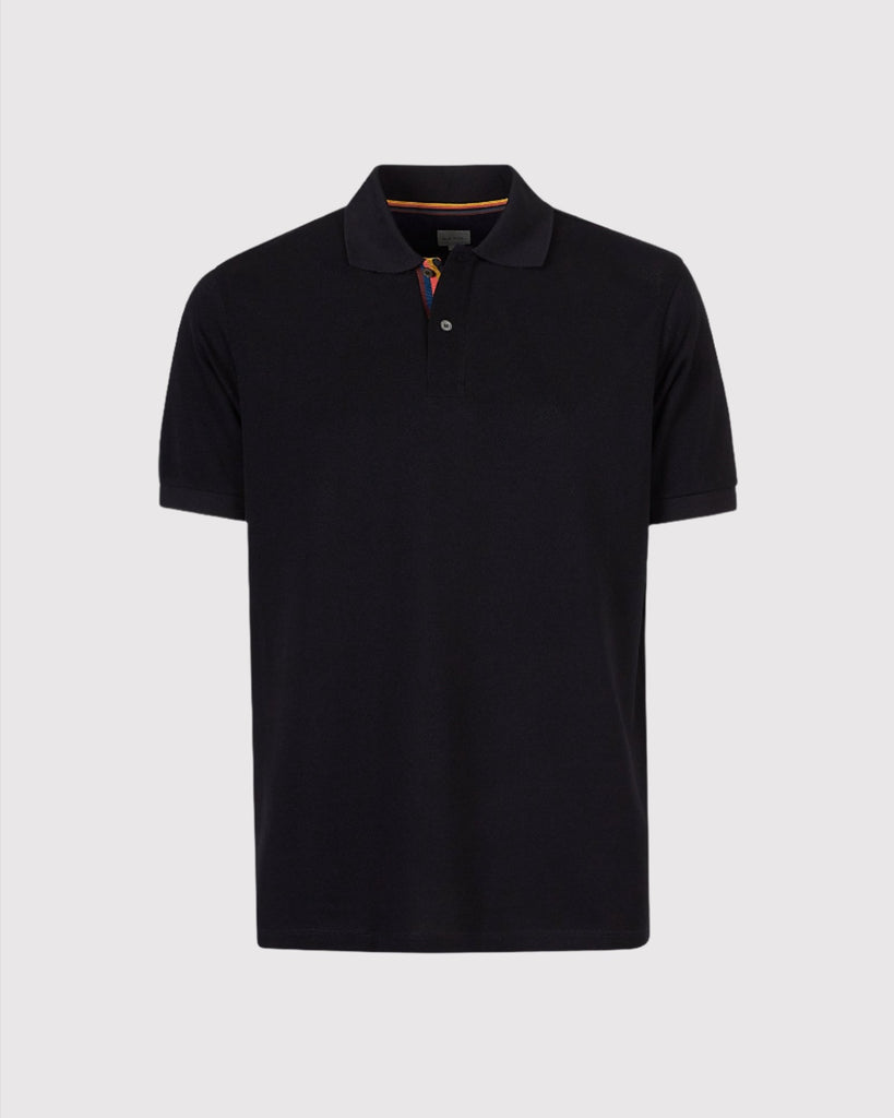 Placket Polo Sort